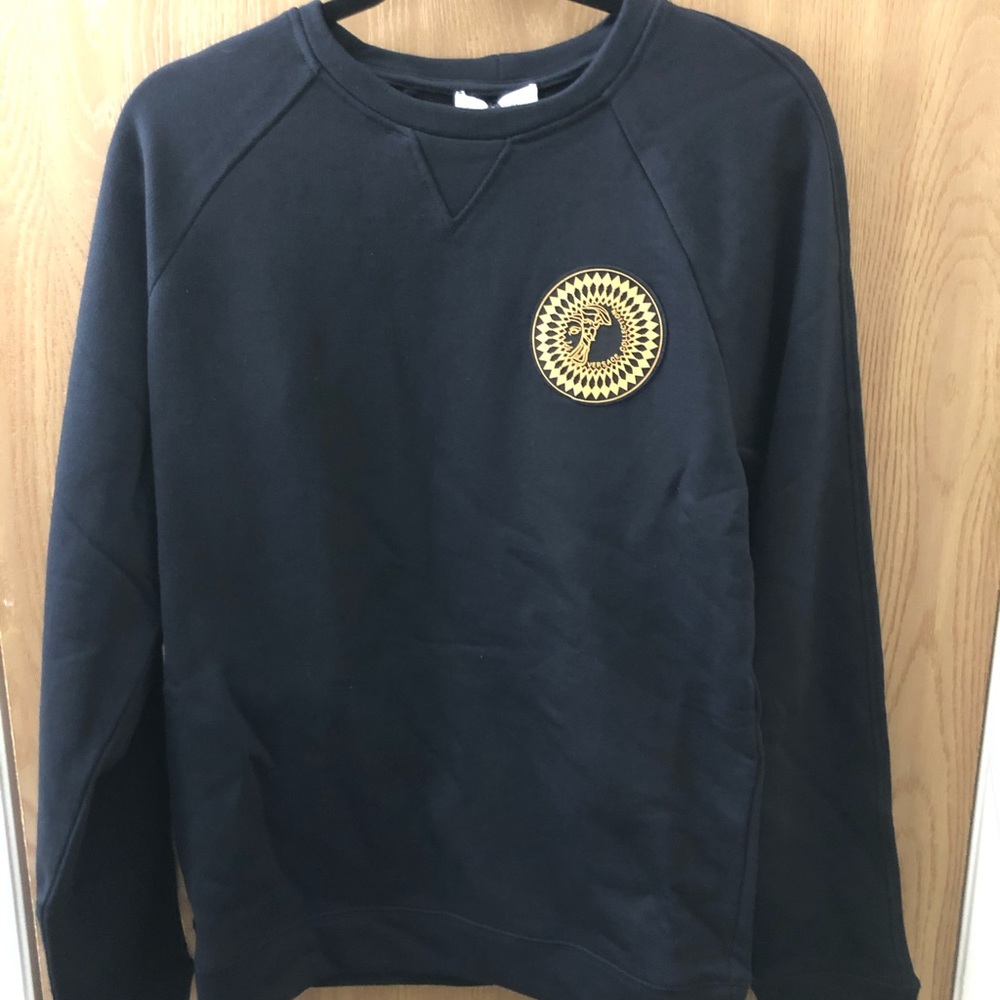 Versace black sweater with gold Medusa head emblem - Picture 1 of 5